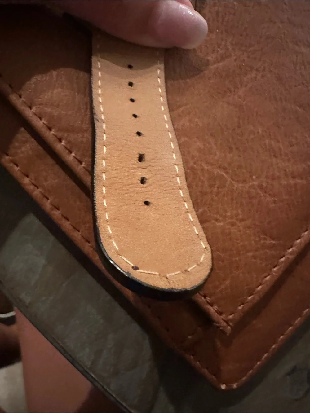 Guess Men's Wide Geniune Leather Strap Watch in Brown and Black